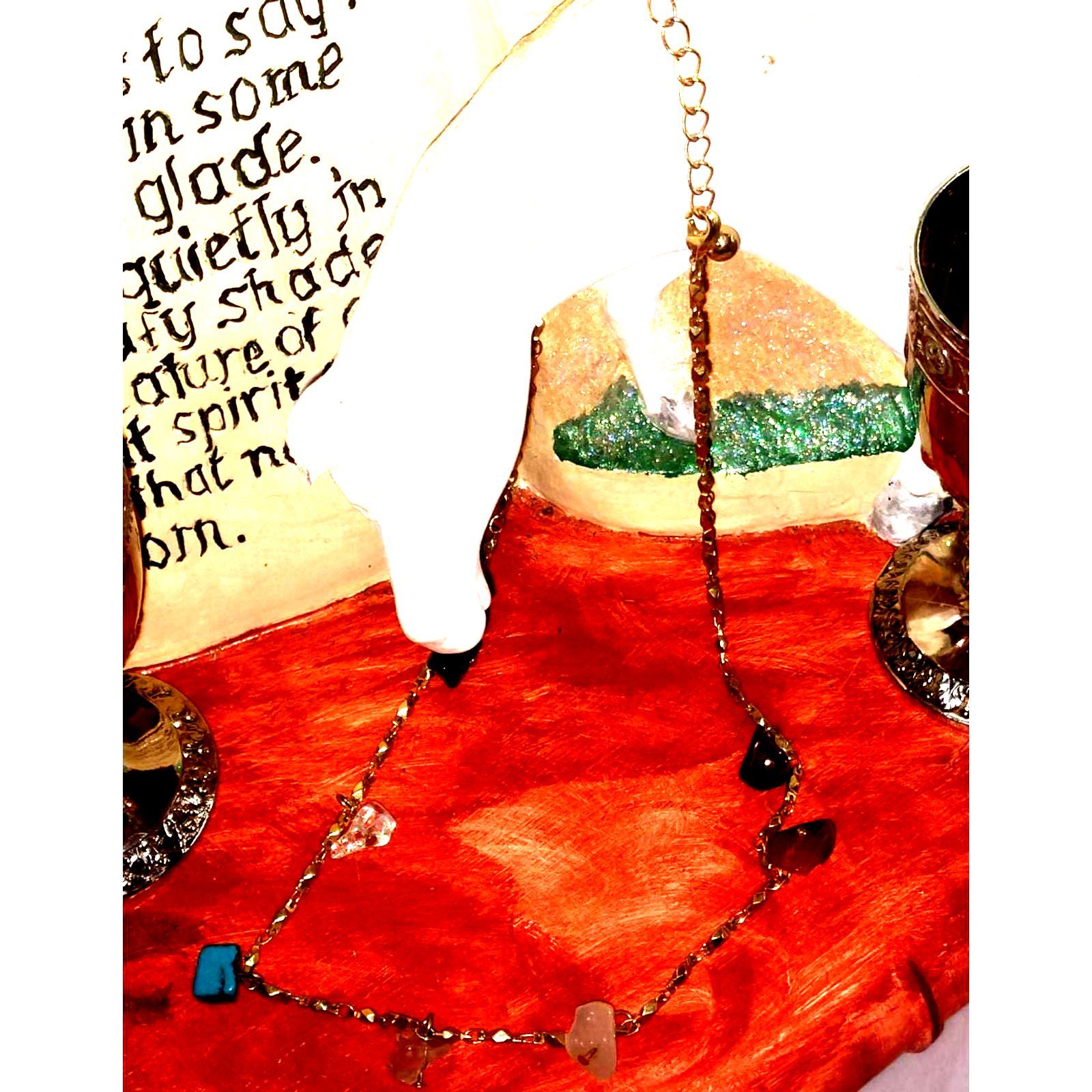 Estate Find~G.P. Crystal Chakra Necklace